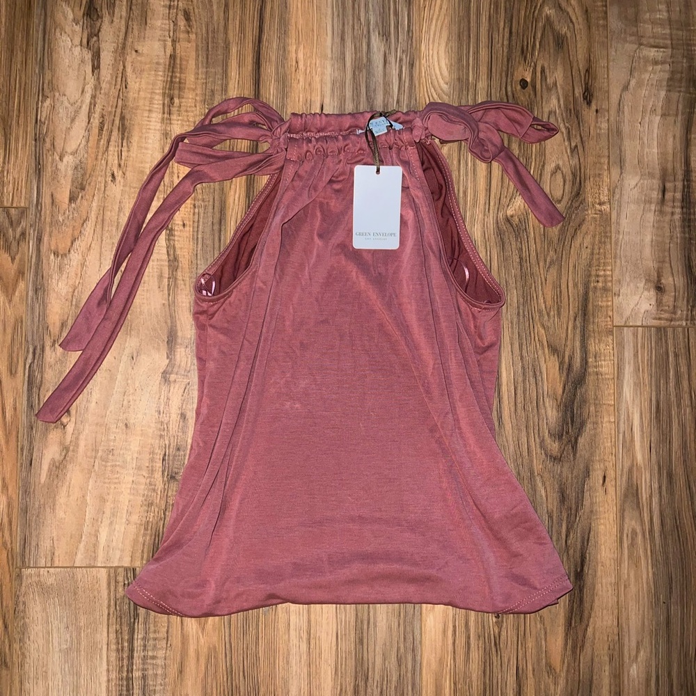 Green Envelope Tank Top